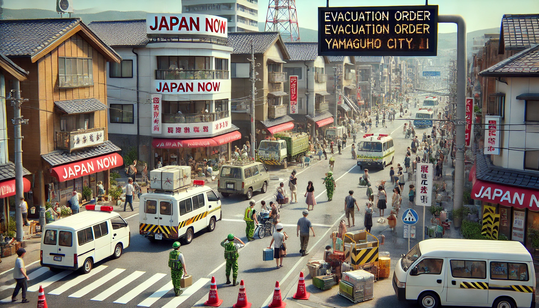 2024년 7월 야마구치 나가토시 전 지역에 대피 명령 🚨🏠- "Japan NOW"