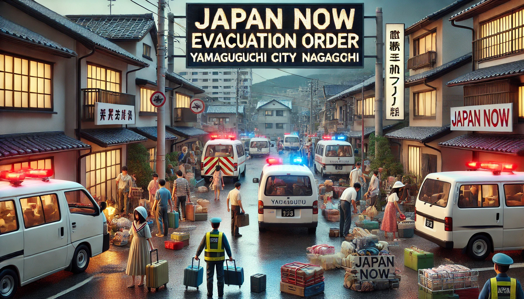 2024년 7월 야마구치 나가토시 전 지역에 대피 명령 🚨🏠- "Japan NOW"
