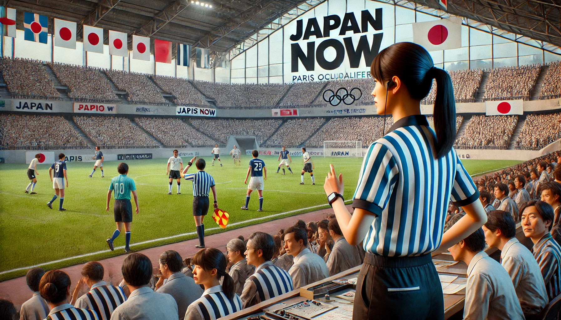 2024년 파리 올림픽, 올림픽 역사상 처음, 파리 올림픽 남자 축구 예선에 여성 심판진! ⚽️👩‍⚖️- "Japan NOW"