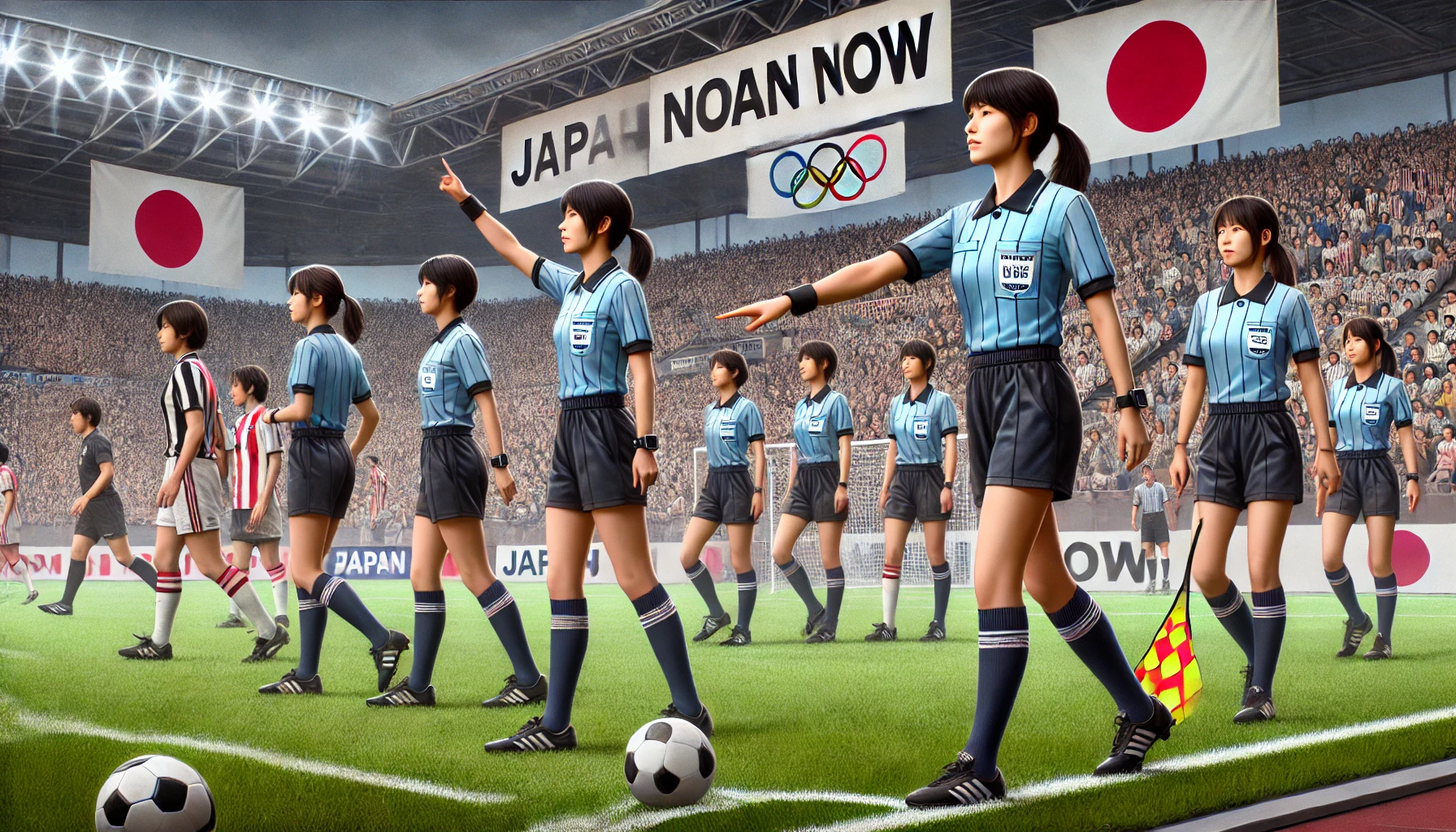 2024년 파리 올림픽, 올림픽 역사상 처음, 파리 올림픽 남자 축구 예선에 여성 심판진! ⚽️👩‍⚖️- "Japan NOW"
