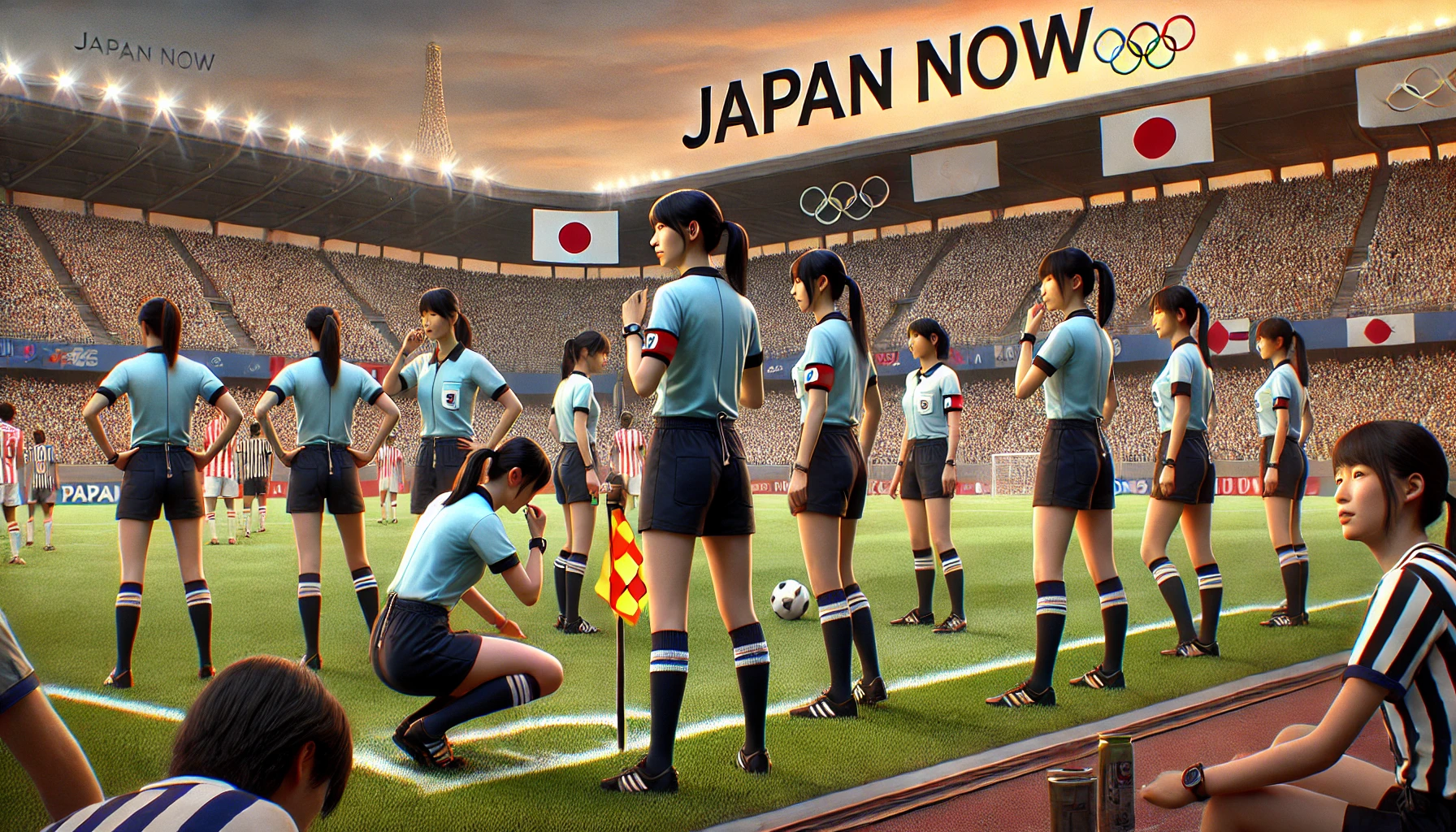 2024년 파리 올림픽, 올림픽 역사상 처음, 파리 올림픽 남자 축구 예선에 여성 심판진! ⚽️👩‍⚖️- "Japan NOW"