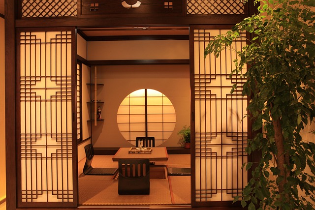 Traditional tatami room flooring