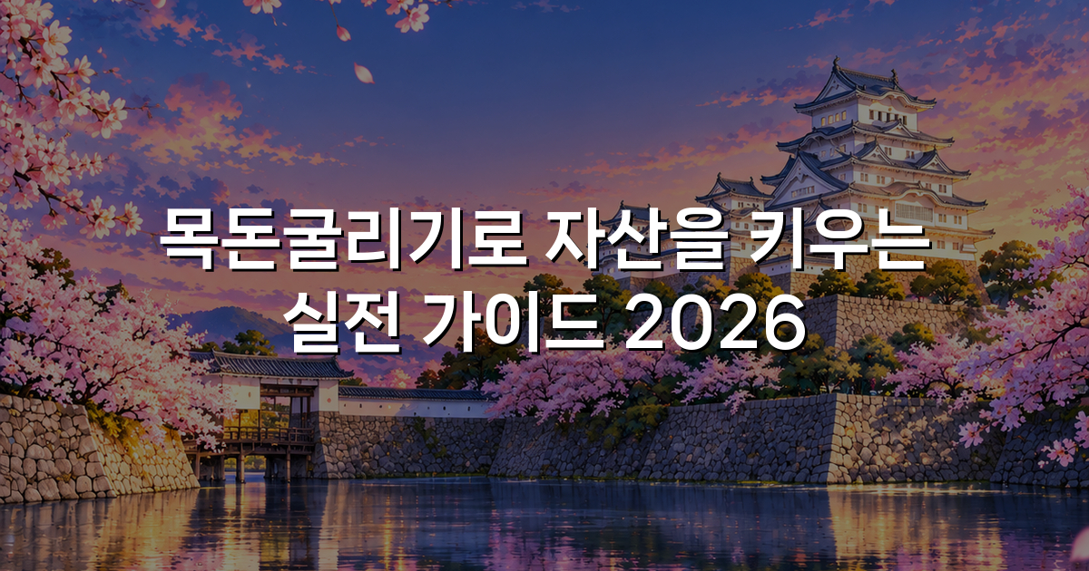 목돈굴리기로 자산을 키우는 실전 가이드 2026