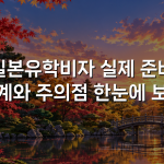 일본유학비자 실제 준비 단계와 주의점 한눈에 보기